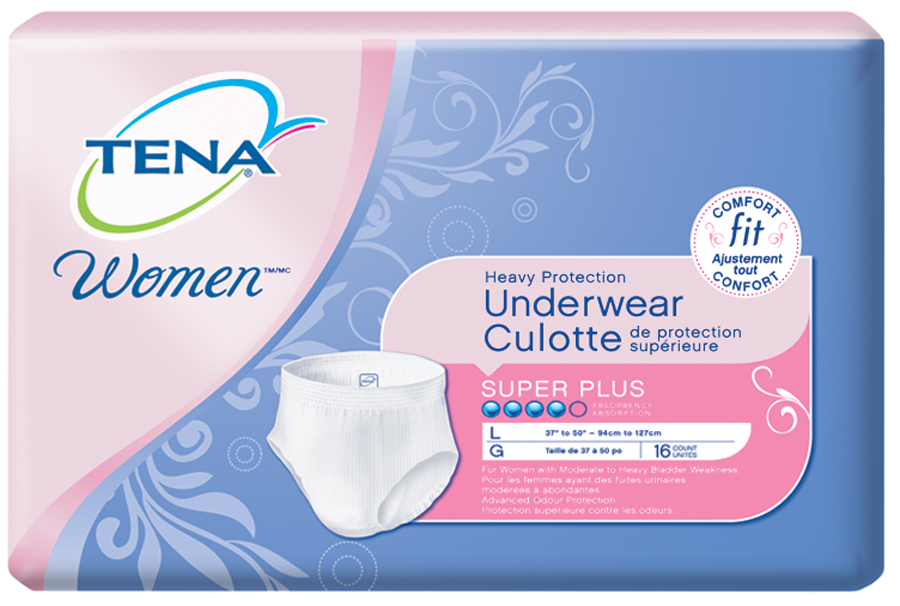 Tena Incontinence Super Plus Absorbency Extra Large Underwear For